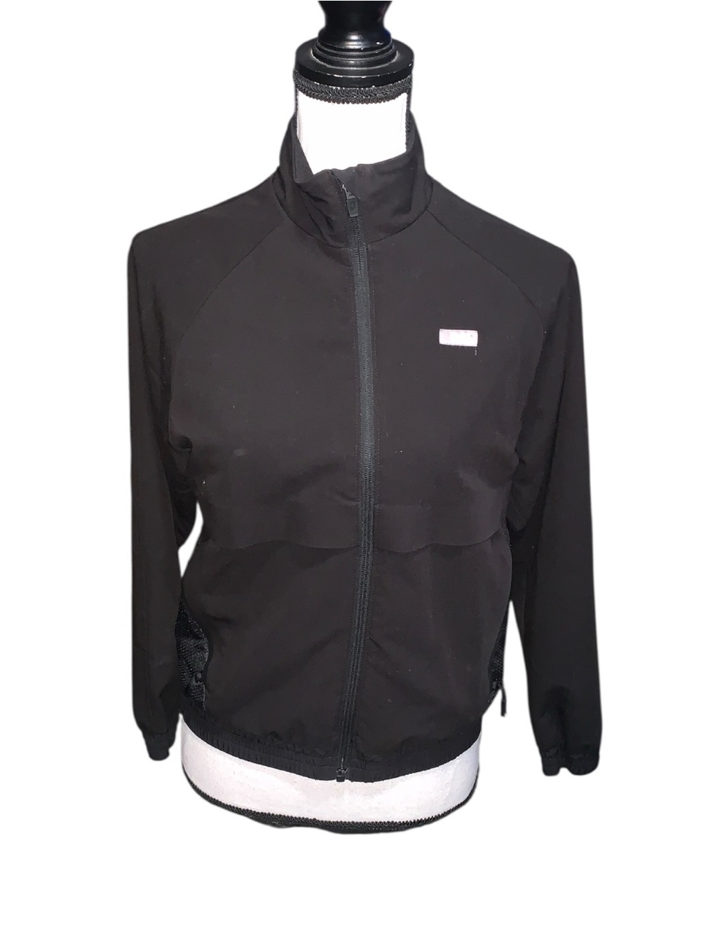 Figs Technical Collection Women's Black Full-Zip Scrub Jacket XXS